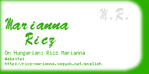 marianna ricz business card